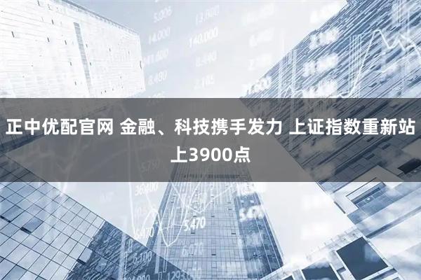 正中优配官网 金融、科技携手发力 上证指数重新站上3900点